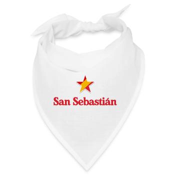 Sterne von Spanien - San Sebastian - Bandana - Weiß - Vorne
