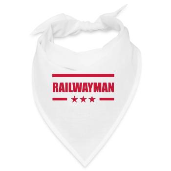 Eisenbahner / Eisenbahnen / Eisenbahn / Bahn - Bandana - Weiß - Vorne
