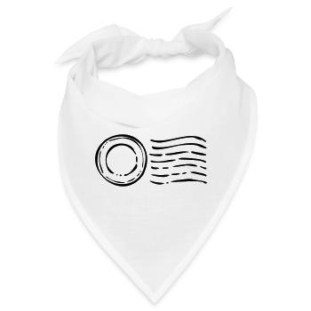 Poststempel post stamp Cachet de la poste - Bandana - Weiß - Vorne