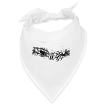 Schöpfung des Bitcoin Kryptowährungen - Bandana - Weiß - Vorne