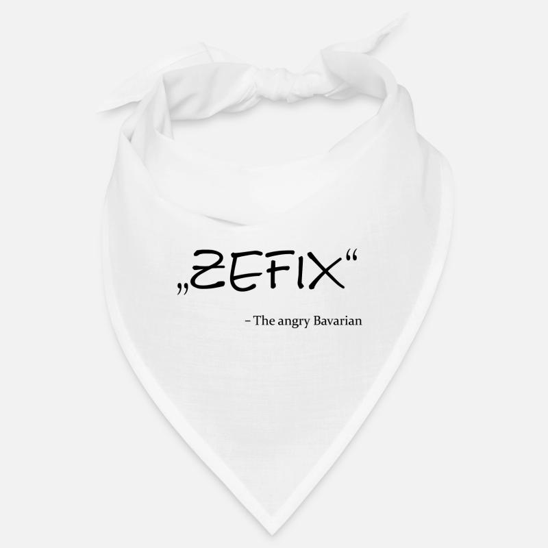 Zefix bayerischer Spruch Geschenkidee Bayern Bandana