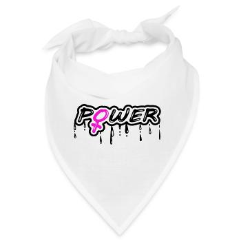 Frauenpower Mädchenpower Power mit weiblich Symbol - Bandana - Weiß - Vorne