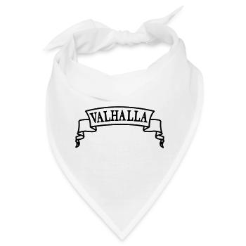 Walhalla im Banner - Bandana - Weiß - Vorne