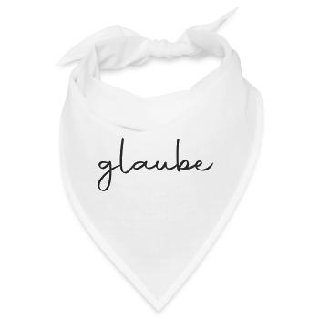 glaube - an dich - Bandana - Weiß - Vorne