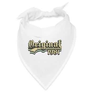 Geboren in 1981 - Bandana - Weiß - Vorne