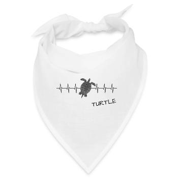 Turtle Schildkröte - Bandana - Weiß - Vorne