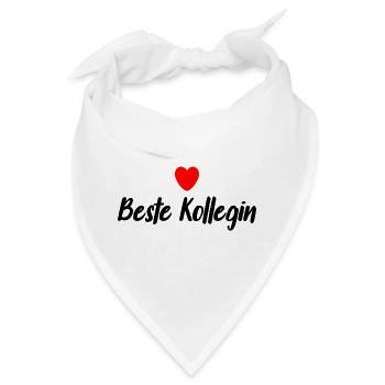 Beste Kollegin - Bandana - Weiß - Vorne