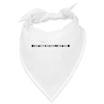 Date Mistakes Zitat Logo - Bandana - Weiß - Vorne