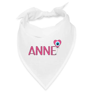 Anne mit Nazar Luftballon - Bandana - Weiß - Vorne