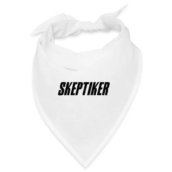 Skeptiker Statement Design Geschenkidee - Bandana - Weiß - Vorne