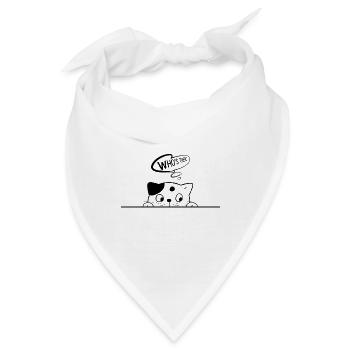 Katze versteckt sich Katzenliebhaber Geschenk - Bandana - Weiß - Vorne