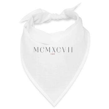 Römischezahl Geburtsjahr Made in 1997 - Bandana - Weiß - Vorne