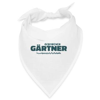 Geborener gärtner - Bandana - Weiß - Vorne