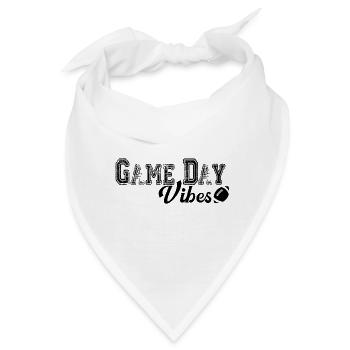Game Day Vibes Football Sport Geschenk - Bandana - Weiß - Vorne