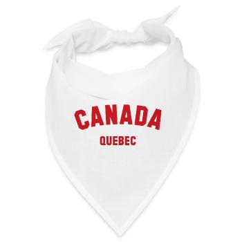 QUEBEC, Canada Kanada - Bandana - Weiß - Vorne