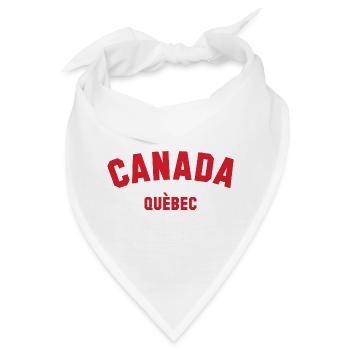 QUEBEC, Canada Kanada - Bandana - Weiß - Vorne