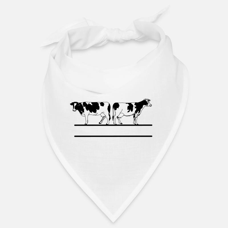 Cow monogram transparent Bandana