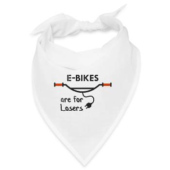 E-Bikes sind für Verlierer - Bandana - Weiß - Vorne