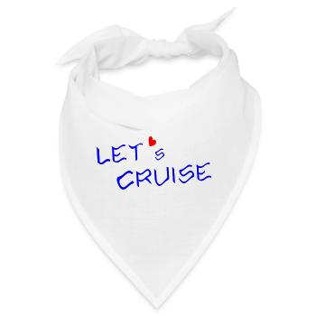 Kreuzfahrt let's cruise - Bandana - Weiß - Vorne