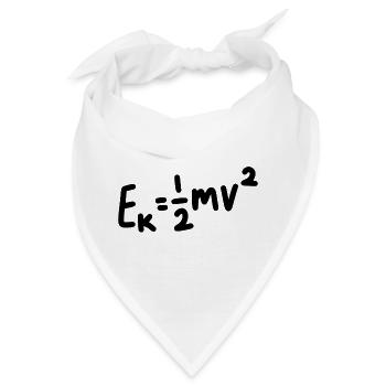 Geometrische Linienkunst auf Pastellhintergrund - Bandana - Weiß - Vorne