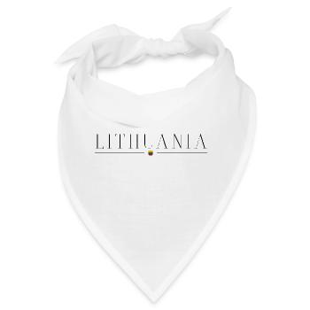Litauen T-Shirt: Tradition, Natur, Amber - Bandana - Weiß - Vorne