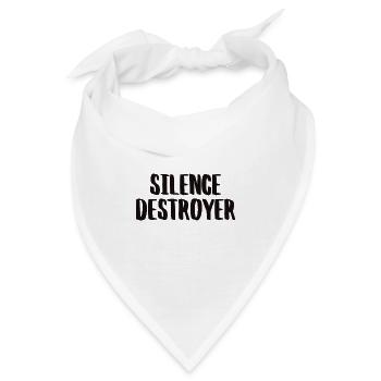 Silence Destroyer Zerstörer der Stille - Bandana - Weiß - Vorne