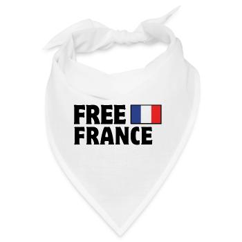 Frankreich, ich bin Franzose, es lebe Frankreich - Bandana - Weiß - Vorne