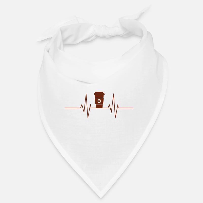 Kaffee - Herzschlag Herzfrequenz Bandana