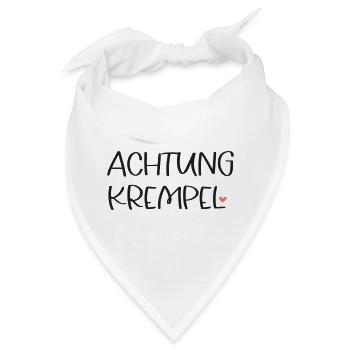ACHTUNG KREMPEL! - Bandana - Weiß - Vorne