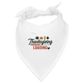 Thanksgiving Loading Erntedankfest Ladebalken - Bandana - Weiß - Vorne