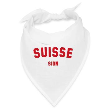SION Suisse Switzerland Schweiz - Bandana - Weiß - Vorne