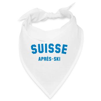 APRES SKI Suisse Switzerland Schweiz - Bandana - Weiß - Vorne
