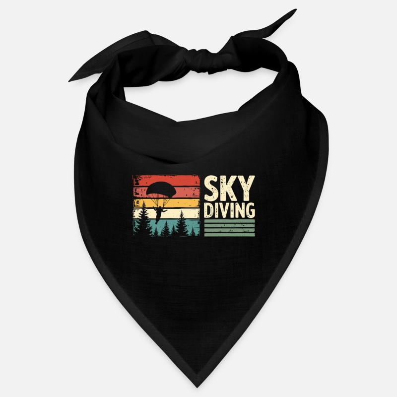 Parachutisme Vintage Rétro Sunset Bandana