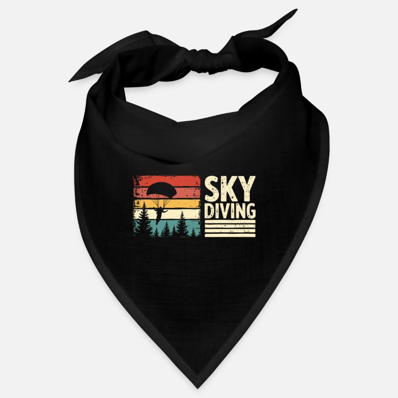 Parachutisme Vintage Rétro Sunset Bandana