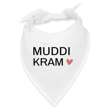 MUDDi KRAM! Personalisierbar - Bandana - Weiß - Vorne