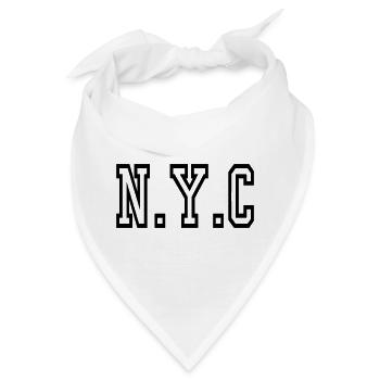 New York City - NYC - Bandana - Weiß - Vorne