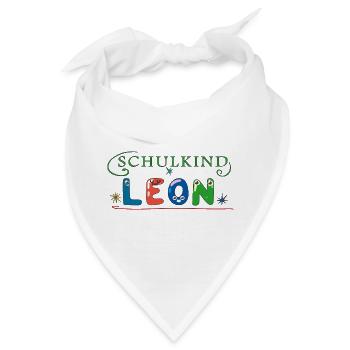 Schulkind Leon - Bandana - Weiß - Vorne