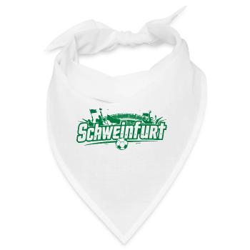 Schweinfurt Fussball Fanartikel Fußball Fan - Bandana - Weiß - Vorne