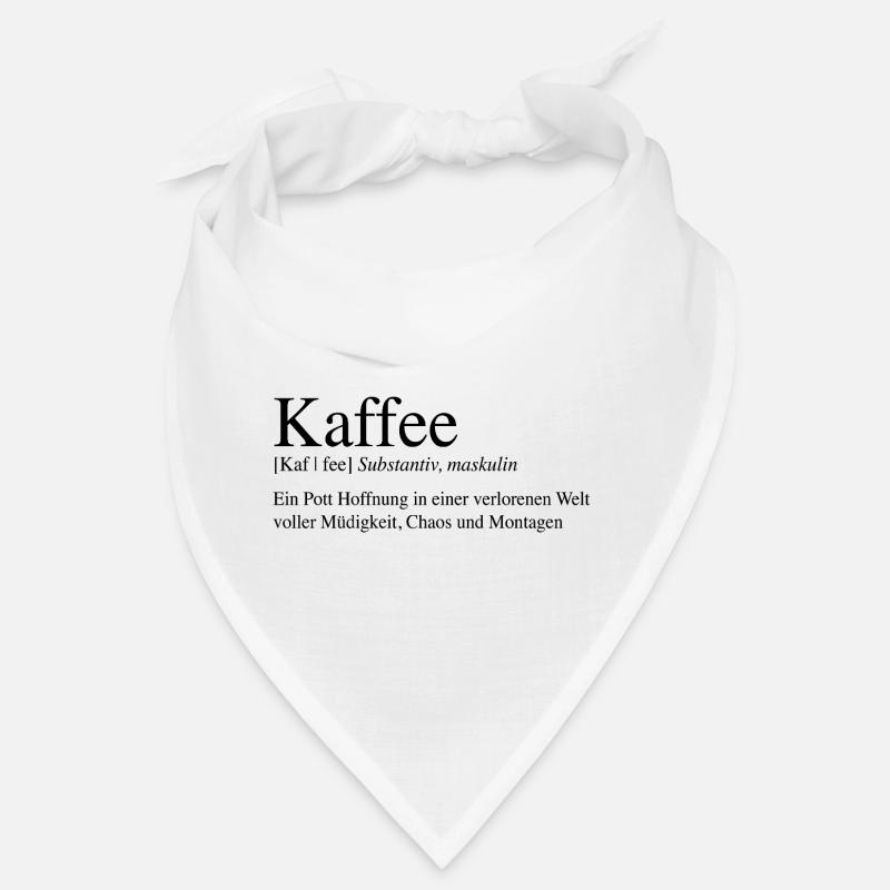 Kaffee - Ein Pott Hoffnung ... - Bandana - Weiß
