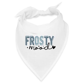 Frostiger Text im eisigen Stil - Bandana - Weiß - Vorne