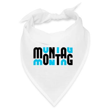 Montag Black/Cyan - Bandana - Weiß - Vorne