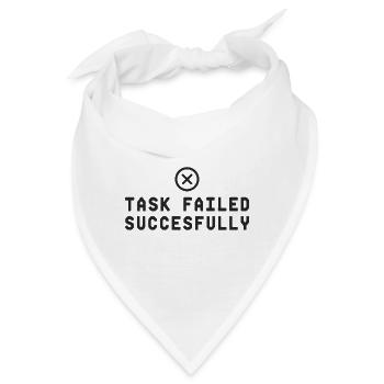 Task Failed Successfully IT Paradoxon - Bandana - Weiß - Vorne