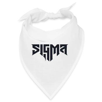 Sigma-Glyphen in schwieriger Typografie - Bandana - Weiß - Vorne