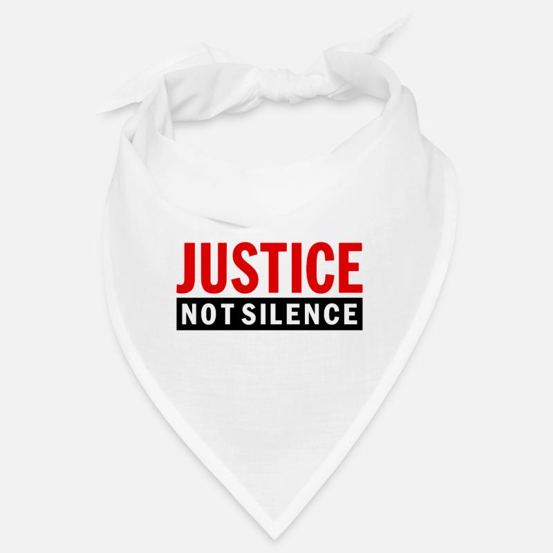 Justice Not Silence Déclaration de Gerechtigkeit Bandana
