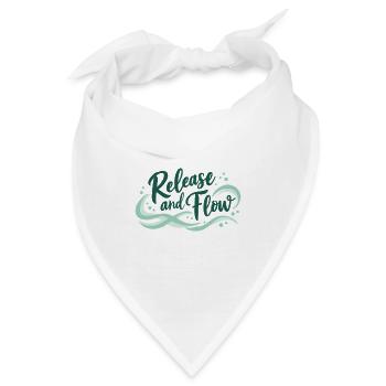 Release and Flow Loslassen und Energiefluss - Bandana - Weiß - Vorne