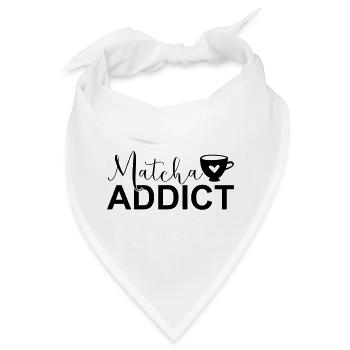 Matcha Addict SVG – Matcha Lover Design - Bandana - Weiß - Vorne