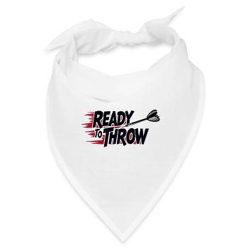Ready to throw Dartsport Profi Outfit - Bandana - Weiß - Vorne
