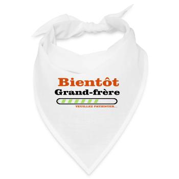 Bald ein großer Bruder - Bandana - Weiß - Vorne