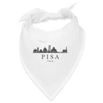 Skyline von Pisa, Pisa, Italien - Bandana - Weiß - Vorne
