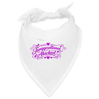 Junggesellinnenabschied Bachelorette Party - Bandana - Weiß - Vorne
